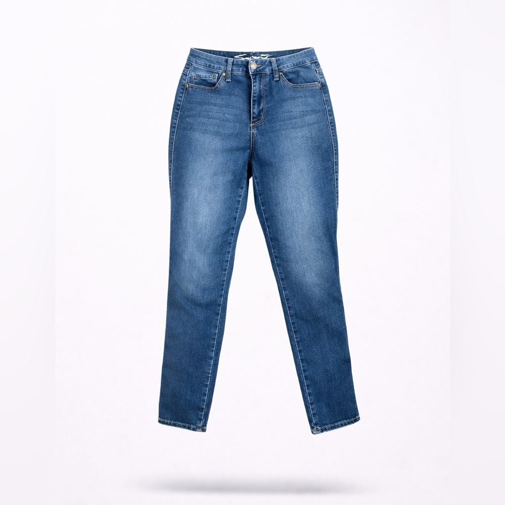 Seven 7 Skin Fit Skinny Jeans Women's High Rise Medium Wash Stretch Jeans Sz 12‌